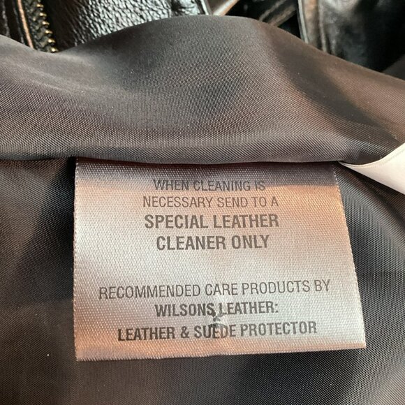 Wilsons Leather Moto Bomber Mens 3X Genuine Leather Jacket Wool Thinsulate Insul - Picture 12 of 16